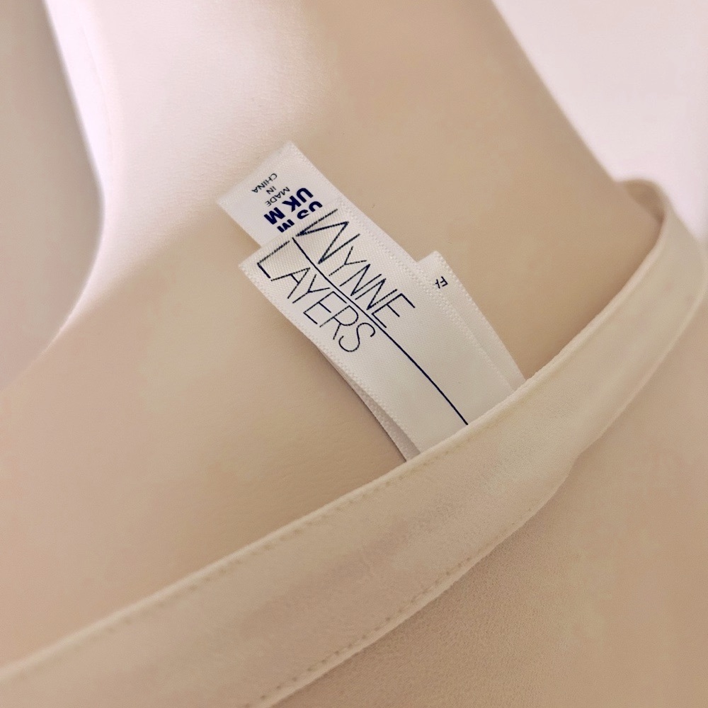 WynneLayers Cream Chiffon Tunic Blouse w/ Chiffon Tunic - Picture 7 of 9